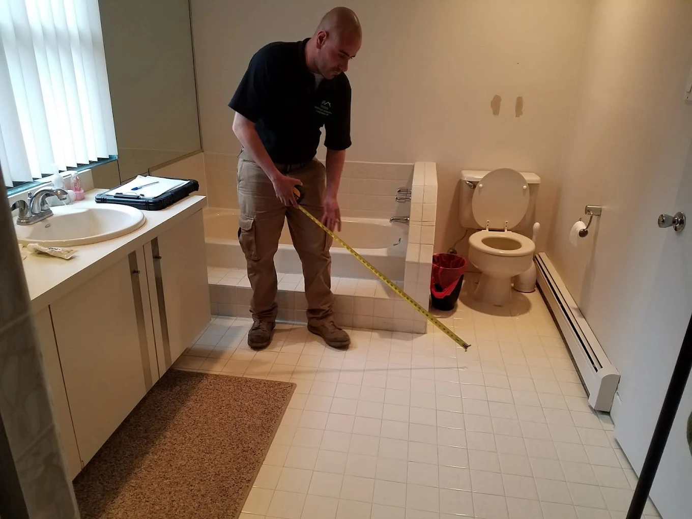 Bathrooms work in progress